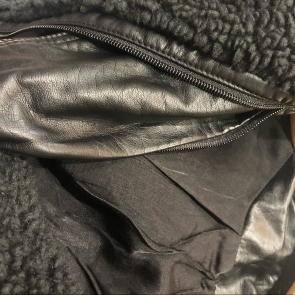🆕 Free People Halen Vegan Leather Moto Jacket - Picture 8 of 10
